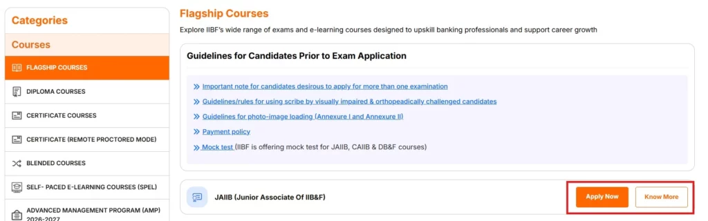 How to Apply for the IIBF JAIIB exam Step 3