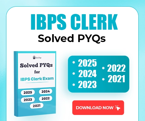 IBPS Clerk side banner to download PYQs