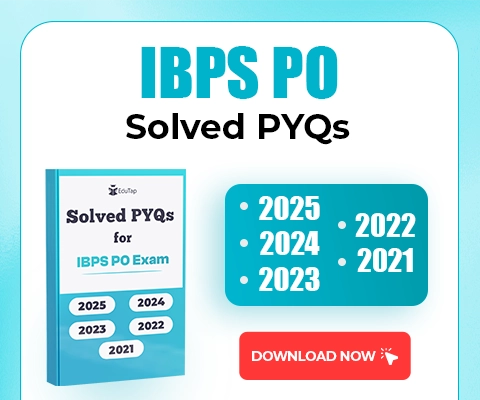 IBPS PO side banner to download PYQs