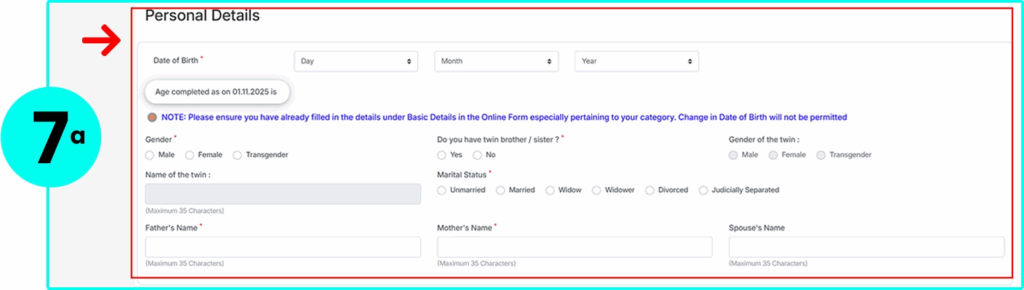 How to Apply Online for NABARD Grade A 2025 Exam Step 7a