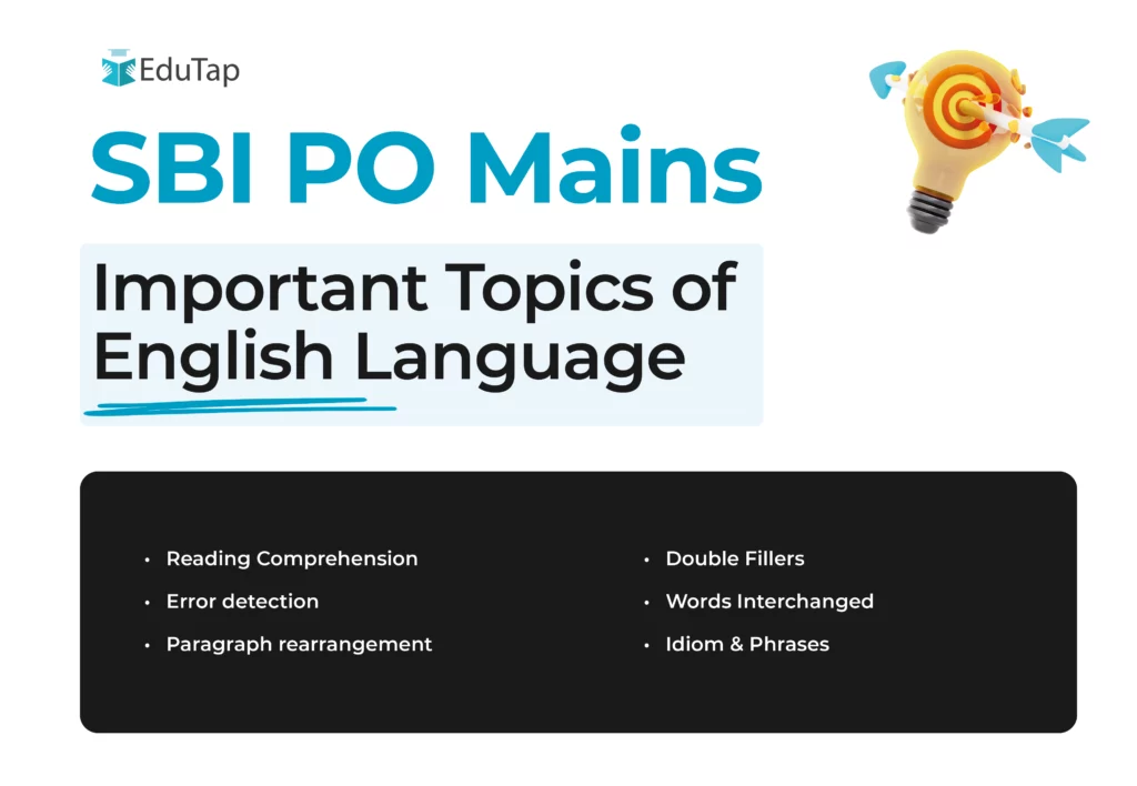 List of Important Topics of English Language for SBI PO Mains