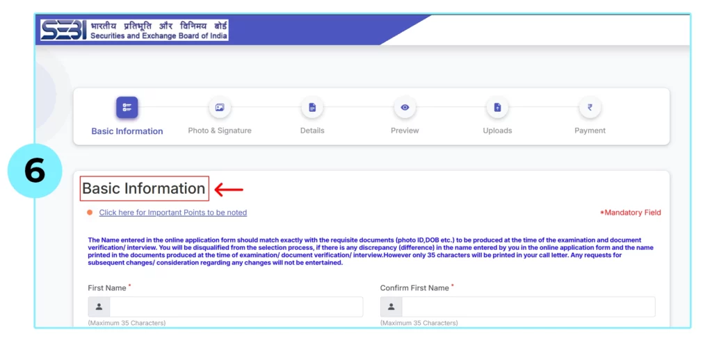 How to complete SEBI Grade A Registration and apply online - Step 6