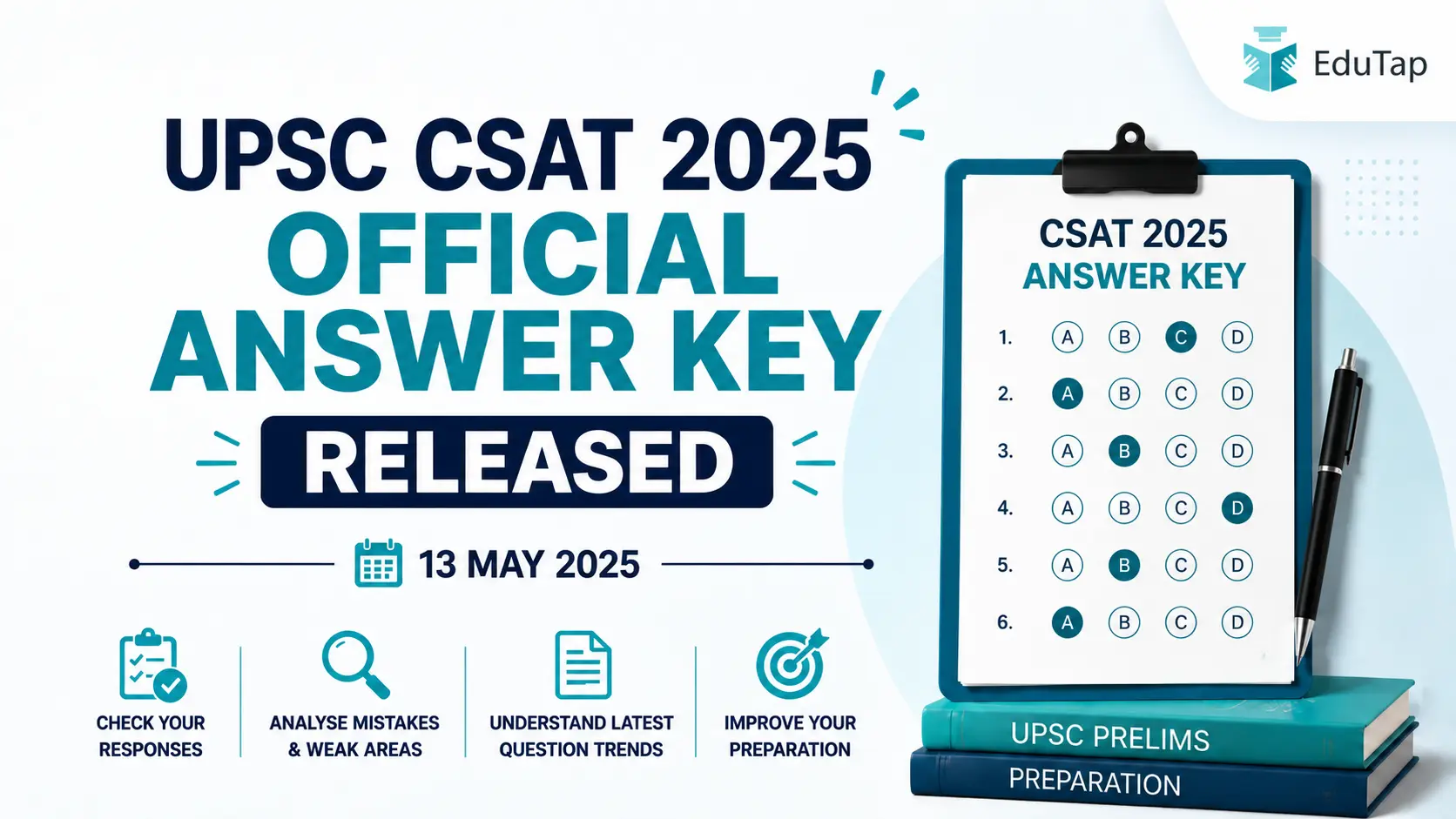 UPSC CSAT 2025 Offical Answer Key