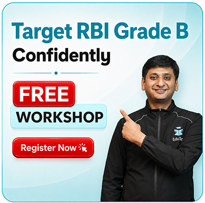 RBI Grade B Strategy Workshop Banner